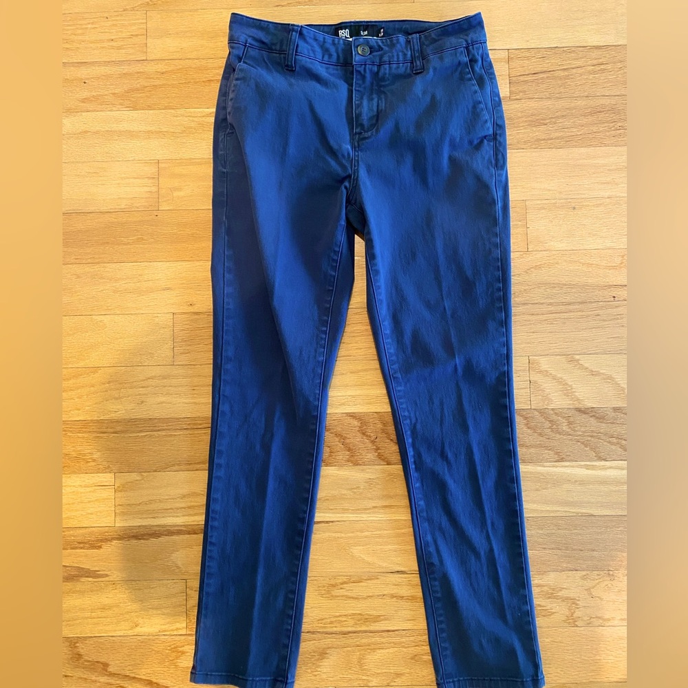 RSQ Navy Blue SlimFit Pants 28/30. Great Condition!